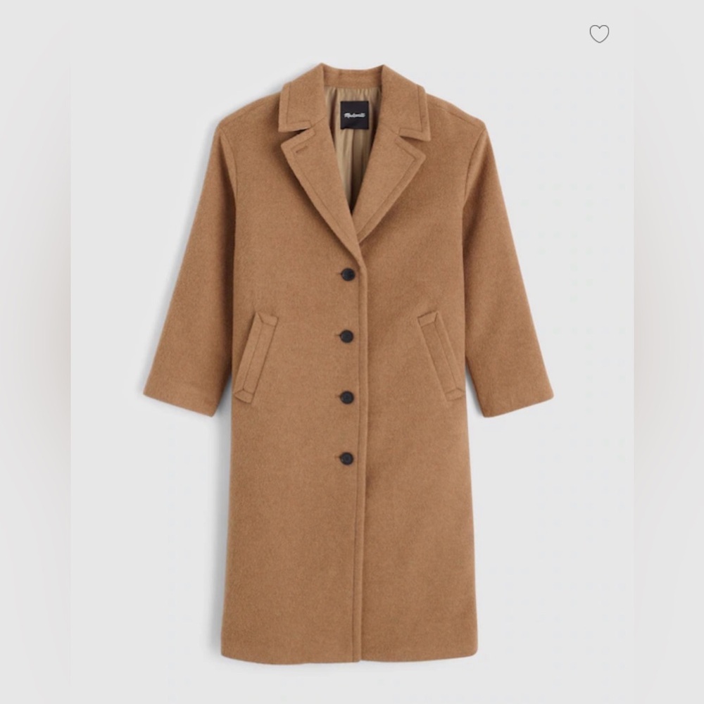 Madewell Alonzo Coat in Camel NWT Size XL